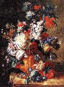 Jan van Huysum, Bouquet of Flowers in an Urn by Jan van Huysum,